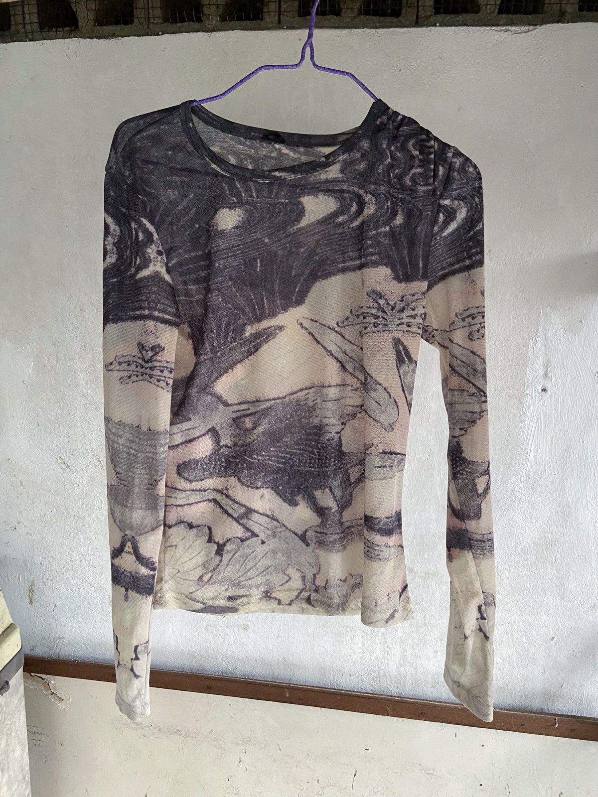 If Six Was Nine JAPANESE BRAND MESH TOP PRINTED LONG SLEEVE Size US S / EU 44-46 / 1 - 1 Thumbnail