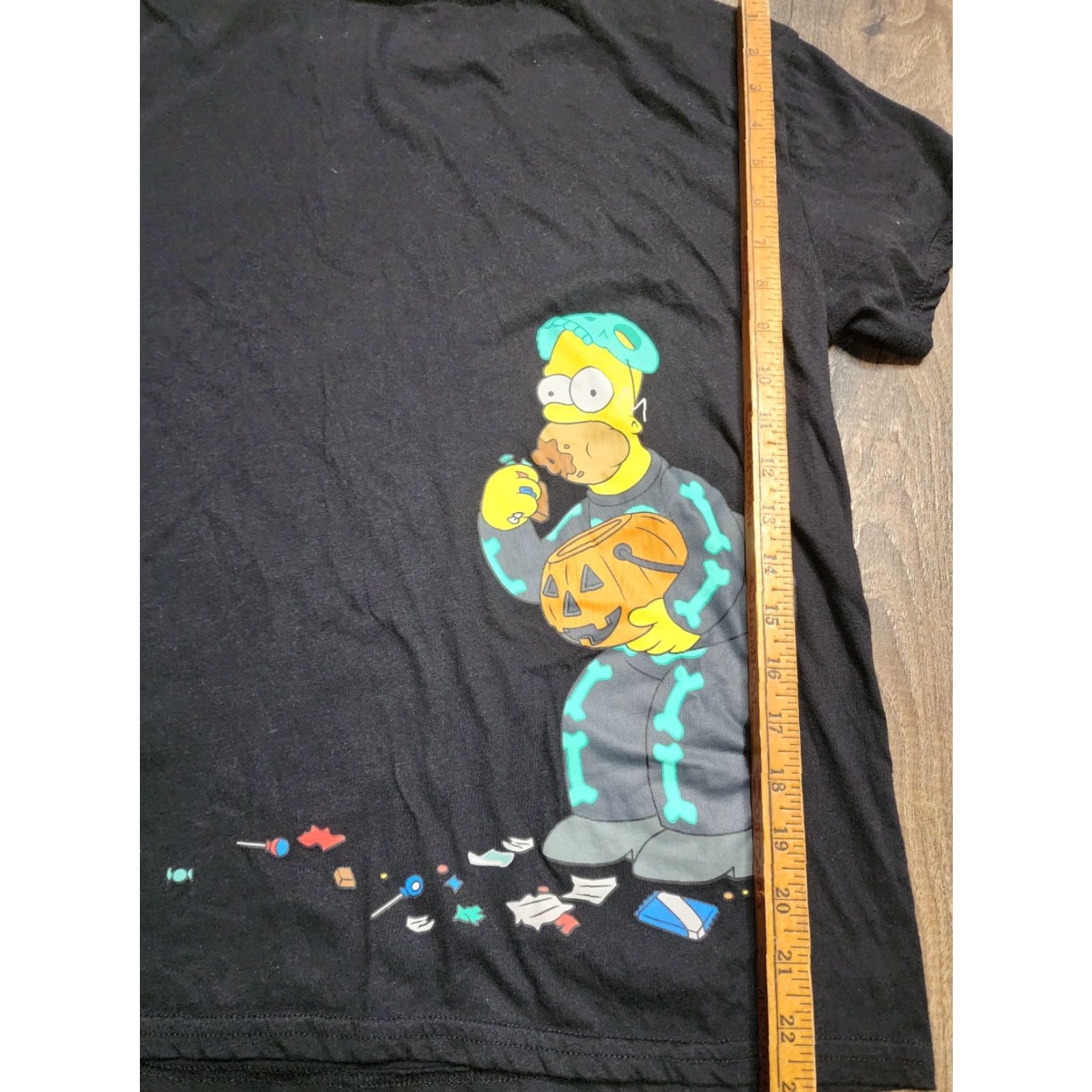 Vintage VINTAGE The Simpsons Halloween T-Shirt Womens XL Black Double-Sided Cotton Blend Size XL / US 12-14 / IT 48-50 - 3 Thumbnail