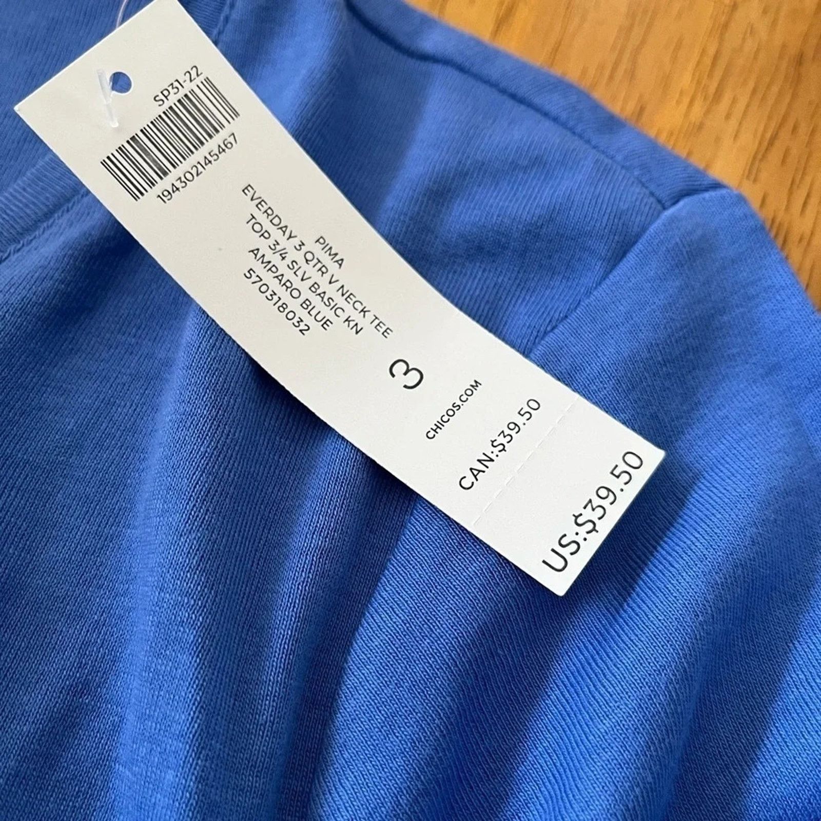 Chicos Chicos the Ultimate Tee Everyday 3/4 sleeve, size (3) XL Size XL / US 12-14 / IT 48-50 - 2 Thumbnail