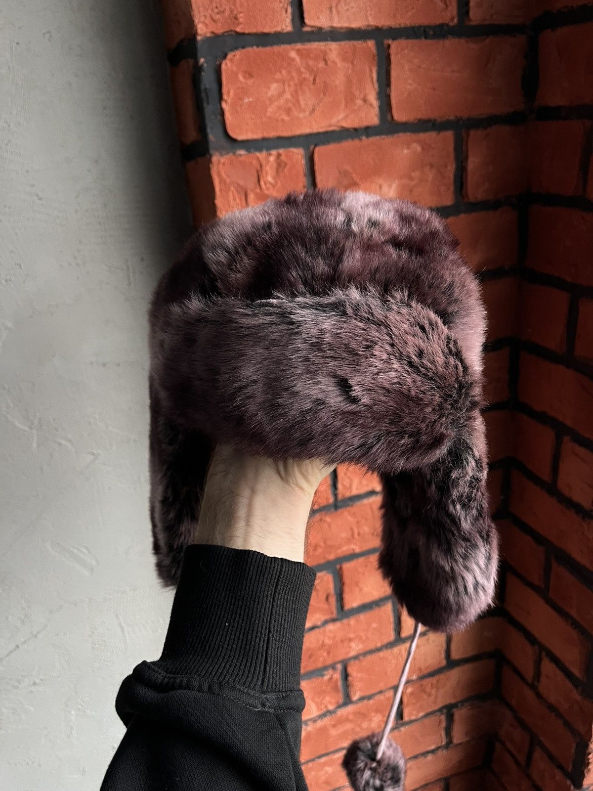 Japanese Brand × Vintage Vintage Crazy Y2k Mohair Fuzzy Hat Ushanka Punk Size ONE SIZE - 6 Thumbnail
