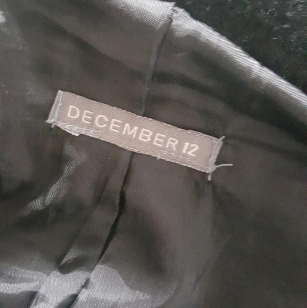 Designer Black Hood D12 Wool Cropped Moto Jacket Size S / US 4 / IT 40 - 5 Thumbnail