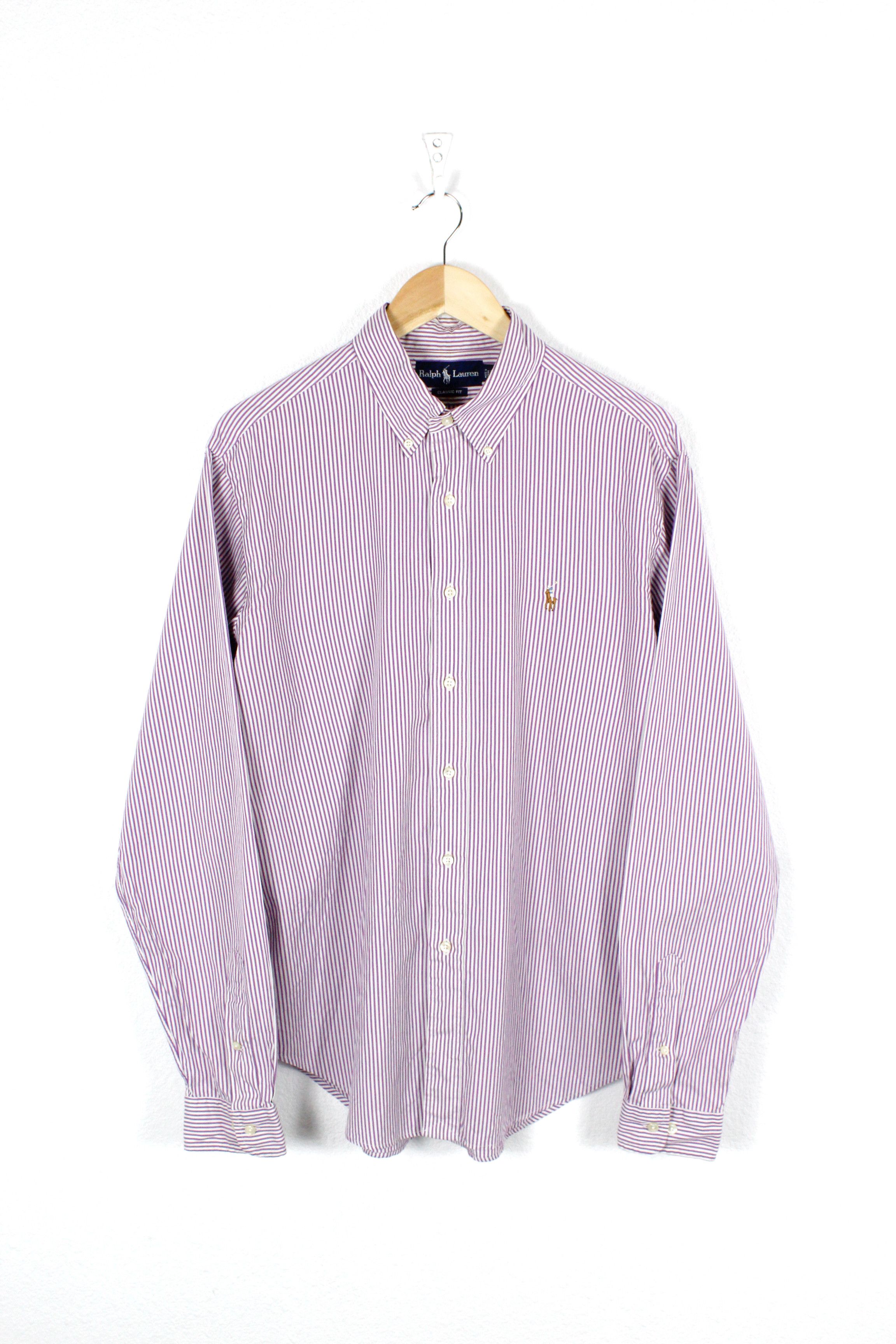 Polo Ralph Lauren × Ralph Lauren Polo Ralph Lauren Pony Logo Striped Oxford Shirt Size US XL / EU 56 / 4 - 1 Thumbnail