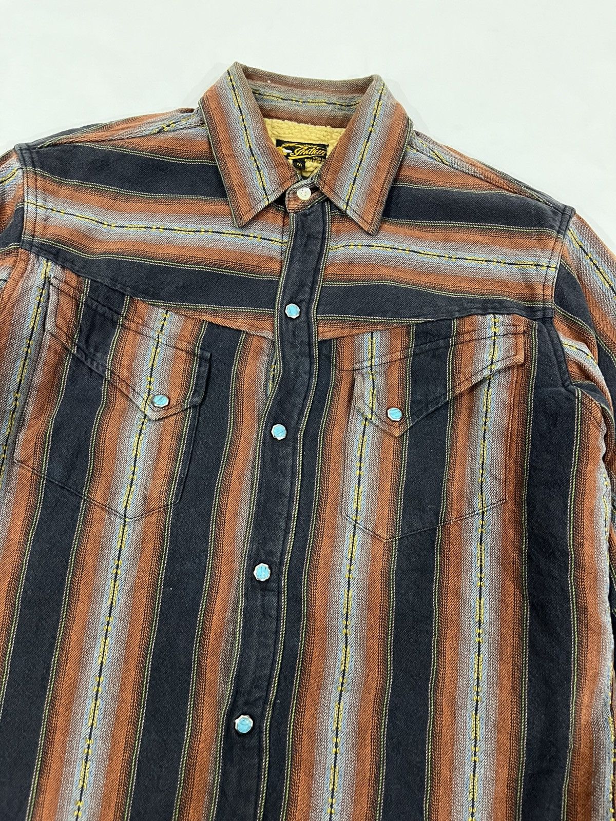 Indian Motorcycle × Japanese Brand × Toyo Enterprises Indian Motorcycle Sherpa Lining Western Jacket Size US M / EU 48-50 / 2 - 5 Thumbnail