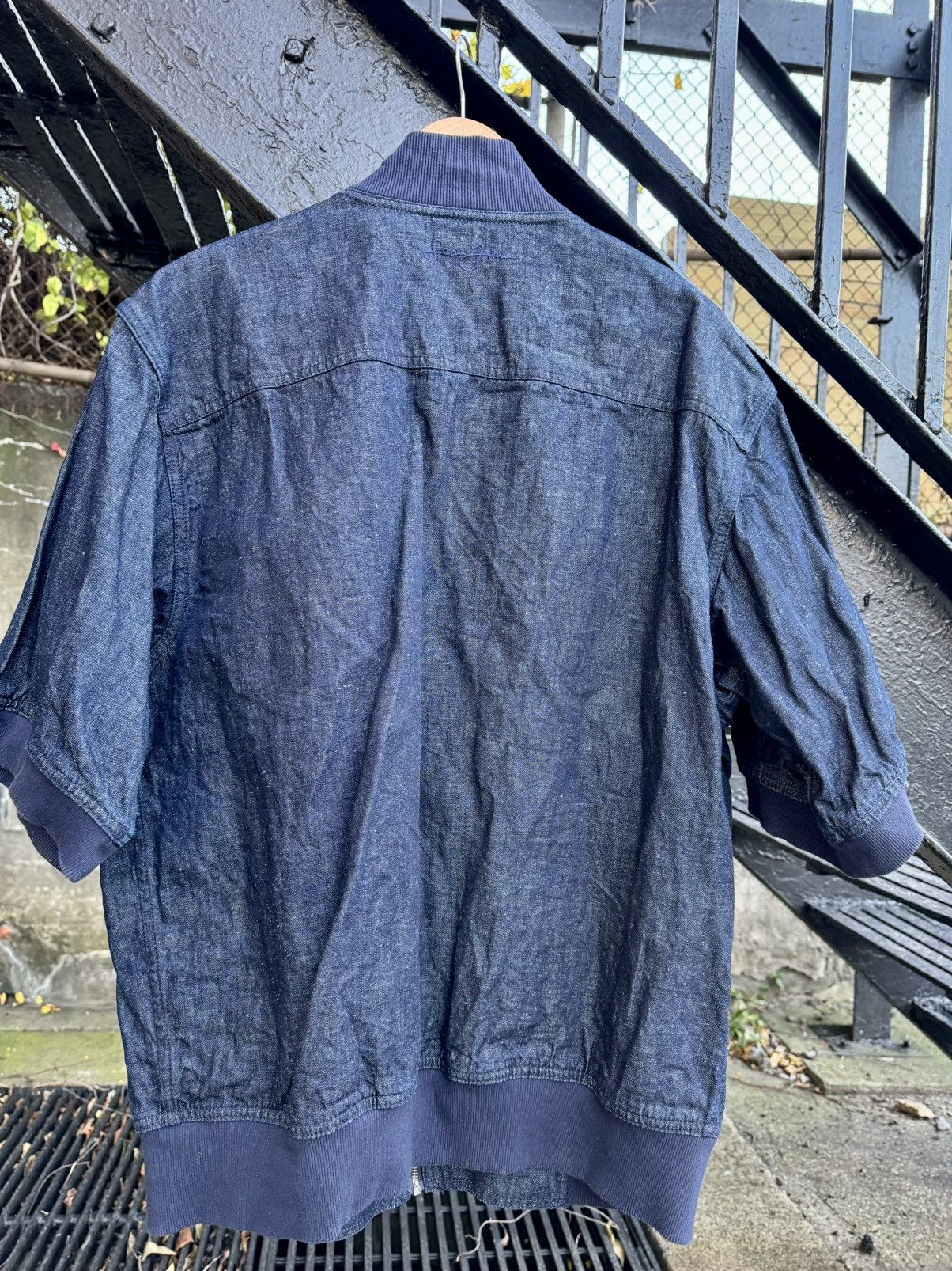 Sean John × Vintage Vintage Sean John Y2K Raw Denim Hip Hop Rap Shirt Size US XL / EU 56 / 4 - 5 Thumbnail