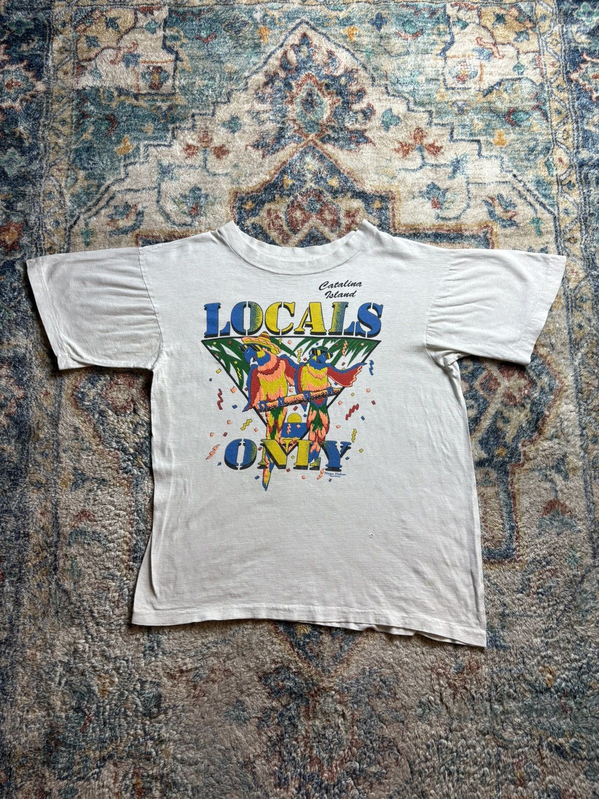 Vintage Vintage Locals Only Parrots T-shirt Large Size US L / EU 52-54 / 3 - 1 Thumbnail
