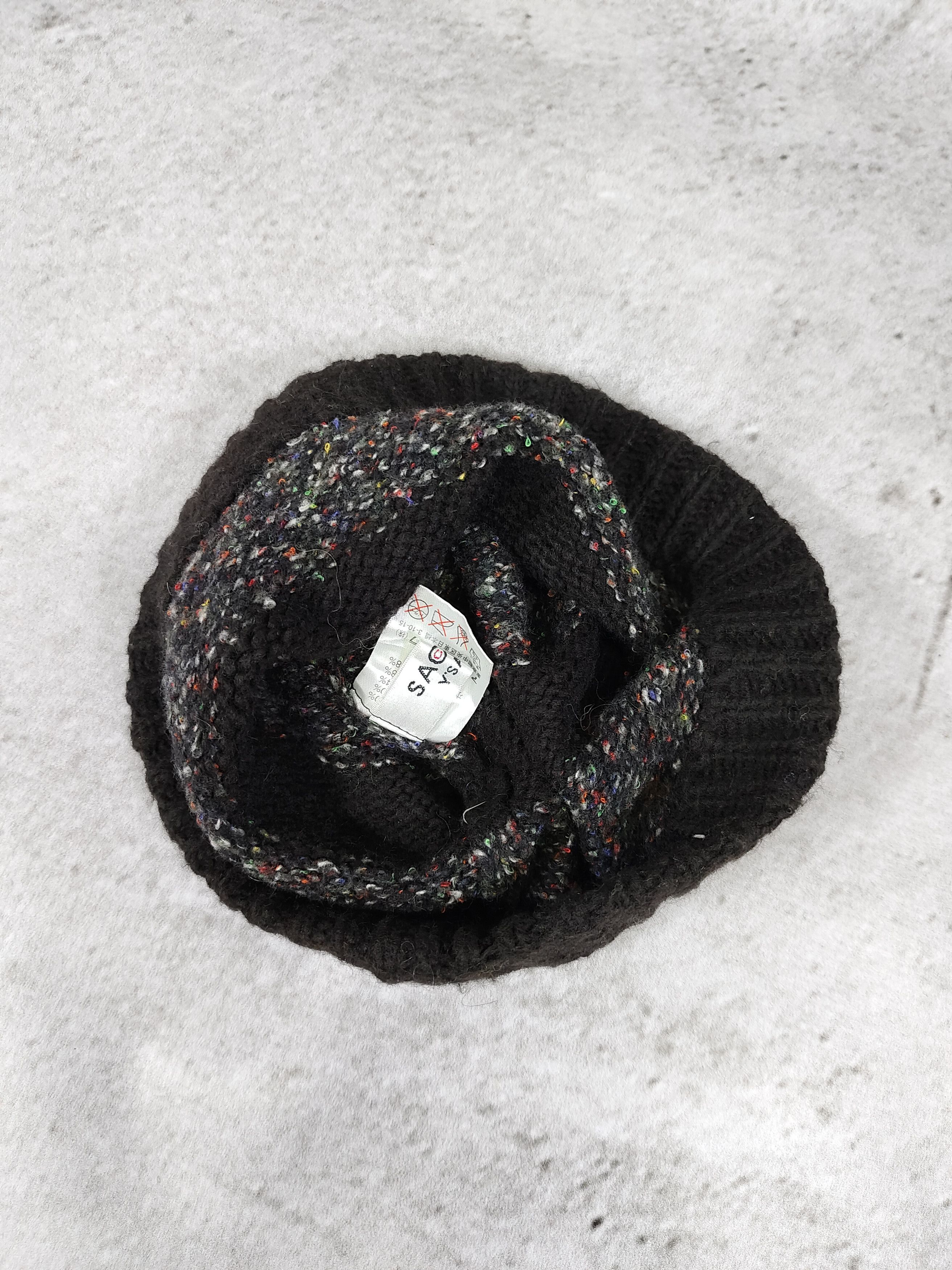 Yohji Yamamoto S’ACSNY Y’s Accs Yohji Yamamoto Nep Knit Wool Blend Beanie Size ONE SIZE - 4 Thumbnail