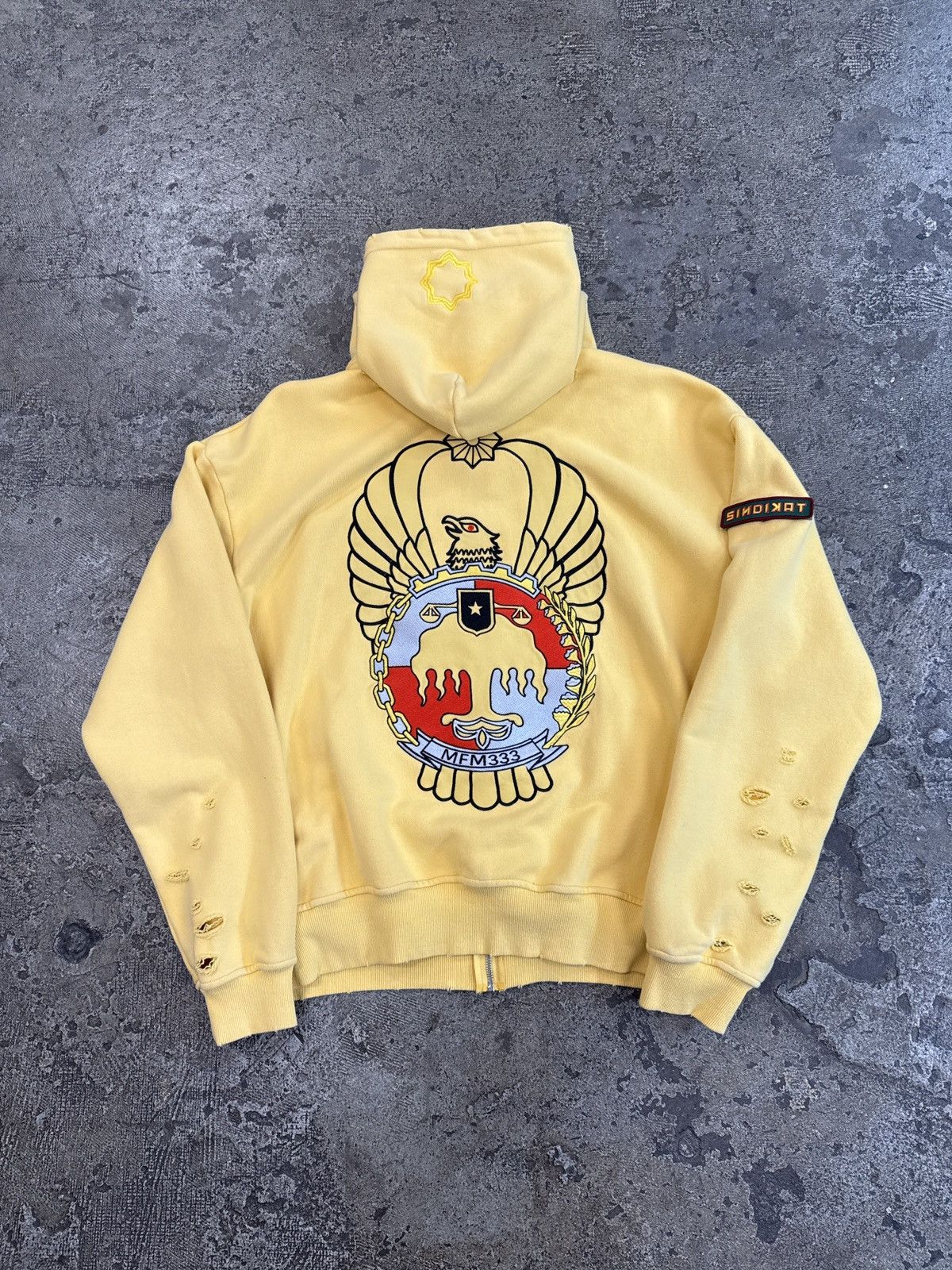 murd333r.fm Murd333r.fm Special Ops Yellow Zip Up Size US XL / EU 56 / 4 - 1 Thumbnail