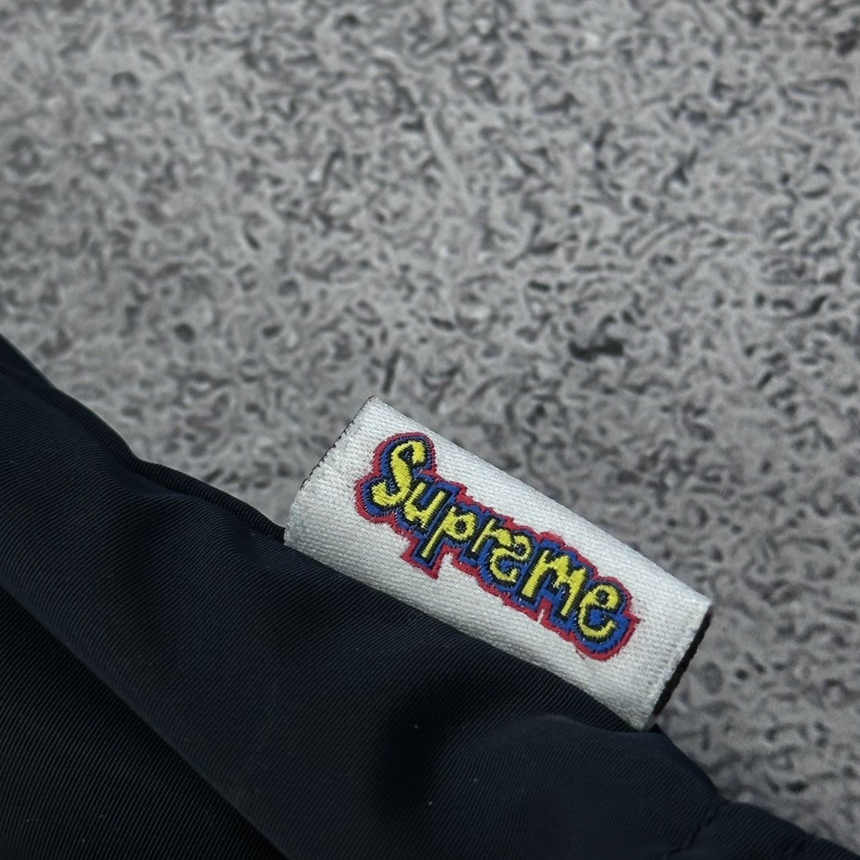 Supreme Supreme Navy Blue Gonz Graffiti Logo Coach's Jacket SS18 Size US XL / EU 56 / 4 - 7 Thumbnail