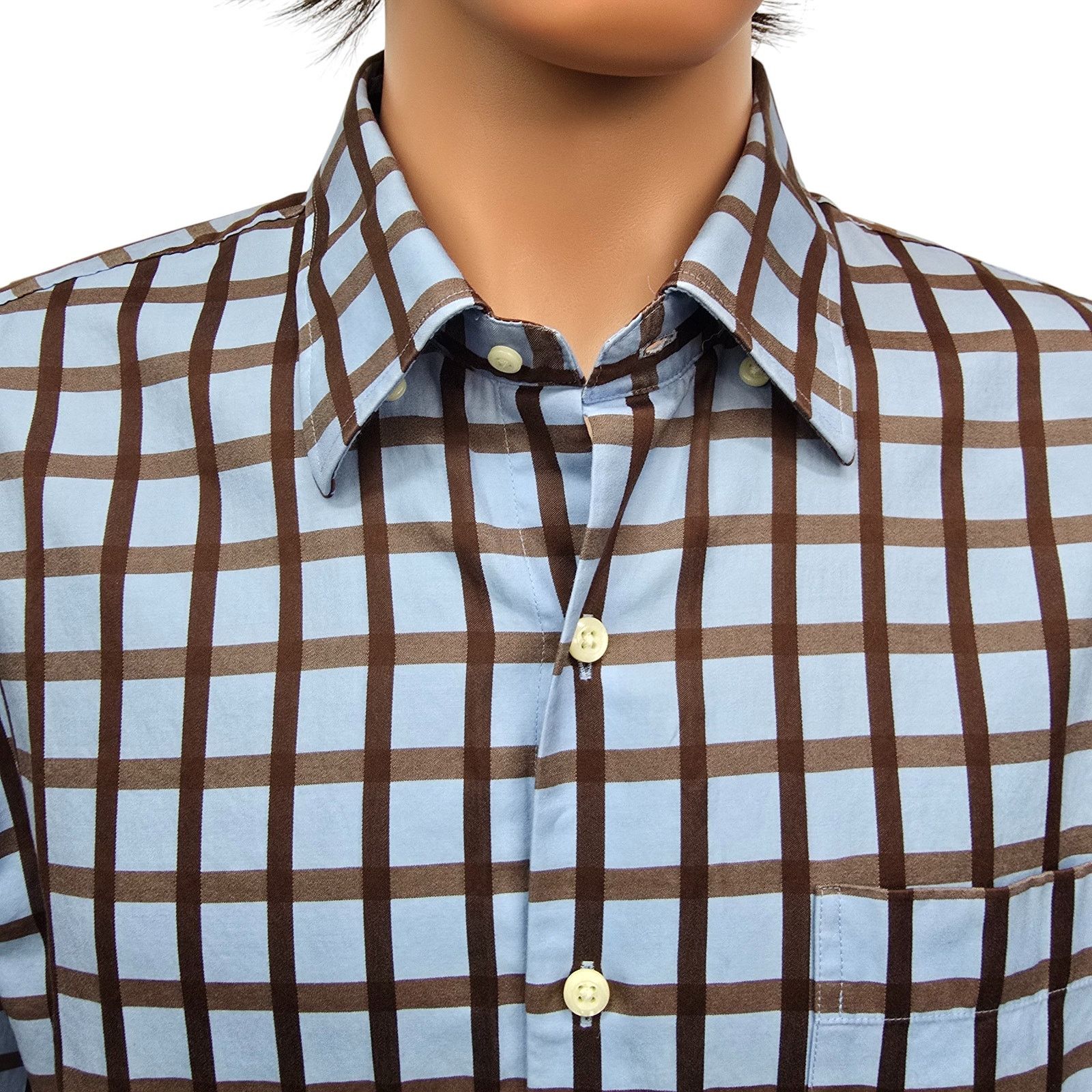 Peter Millar Peter Millar Shirt XL Hidden Button down Check Long Sleeve Size US XL / EU 56 / 4 - 3 Thumbnail