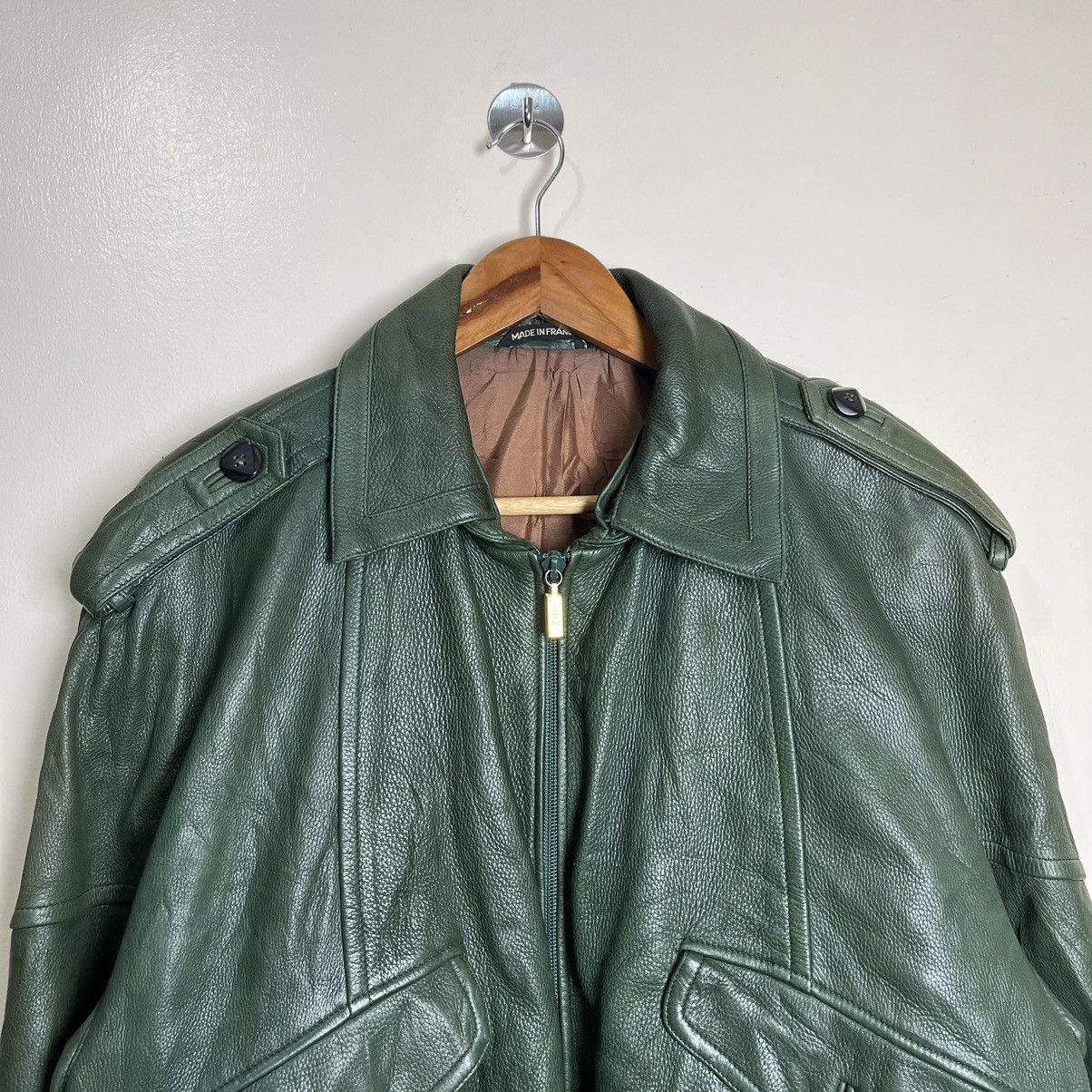 Zilli Vintage Zilli France Odessa Green Deerskin Leather Jacket Size US XXL / EU 58 / 5 - 2 Thumbnail