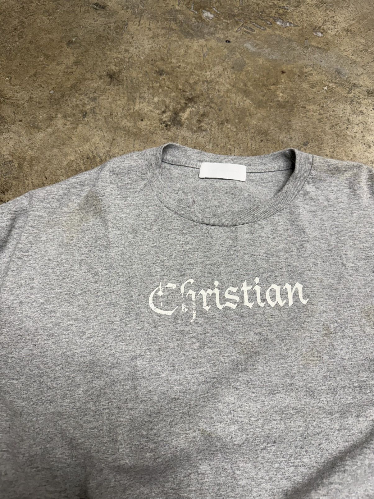 ALEXANDER DIGENOVA Alexander Digenova Grey Christian Long Sleeve Tee Size US XL / EU 56 / 4 - 3 Thumbnail
