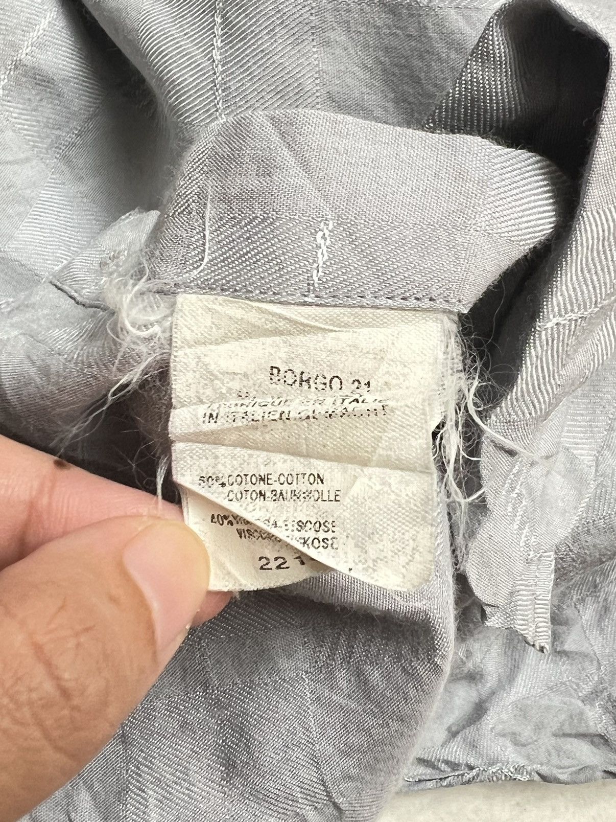Giorgio Armani GIORGIO ARMANI Grey Shirt Size US L / EU 52-54 / 3 - 14 Thumbnail