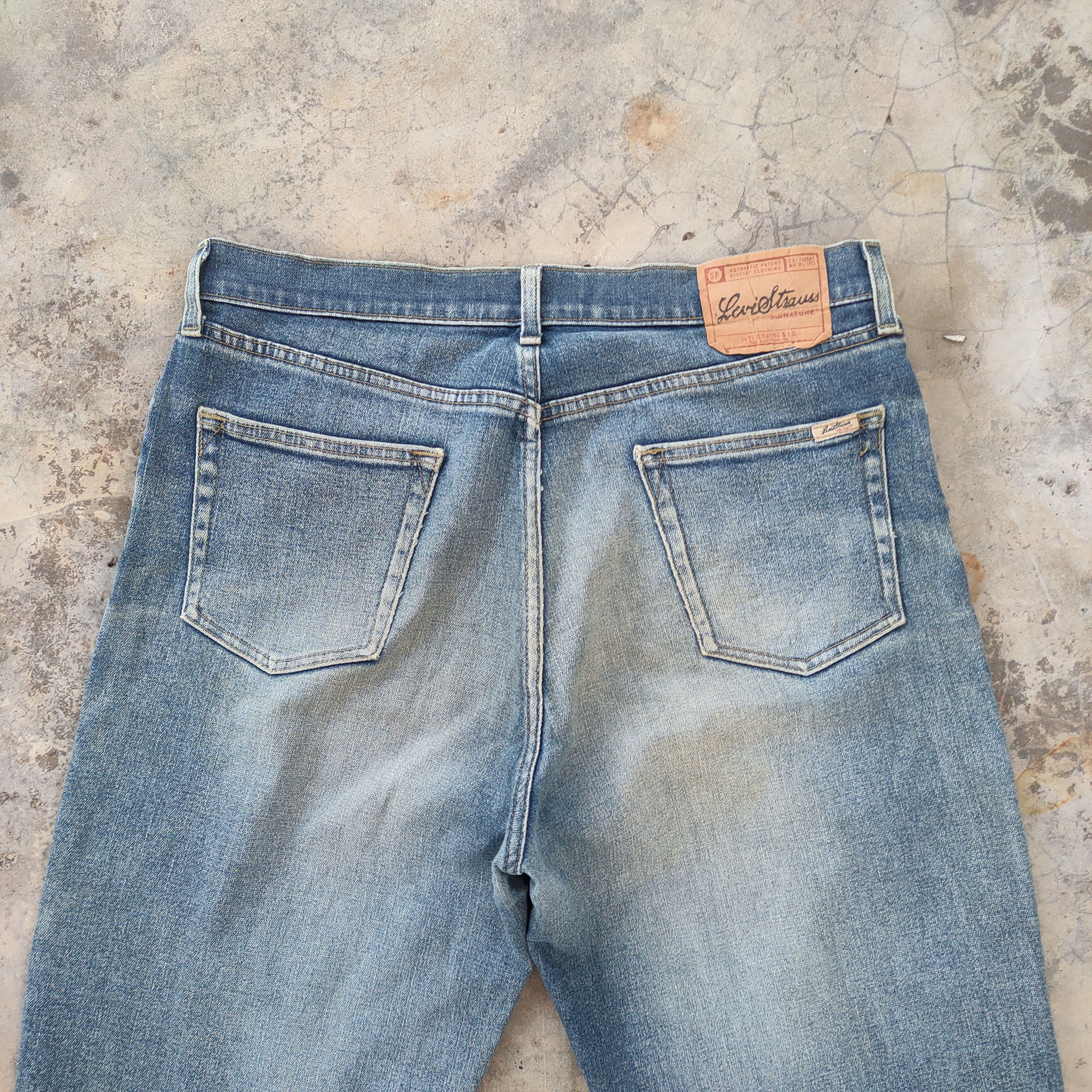 Levi's W36 VINTAGE SIGNATURE FADED RIPPEP JEAN DENIM PANTS Size US 36 / EU 52 - 9 Thumbnail