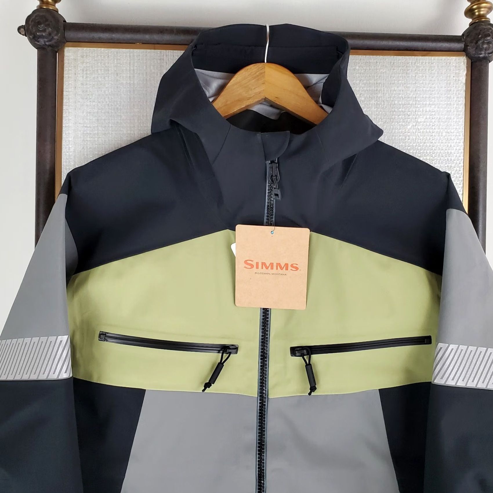 Vintage SIMMS Hooded CX Jacket Coat Shell 30k 3-Layer Waterproof Gray Large Mens Size US L / EU 52-54 / 3 - 4 Thumbnail