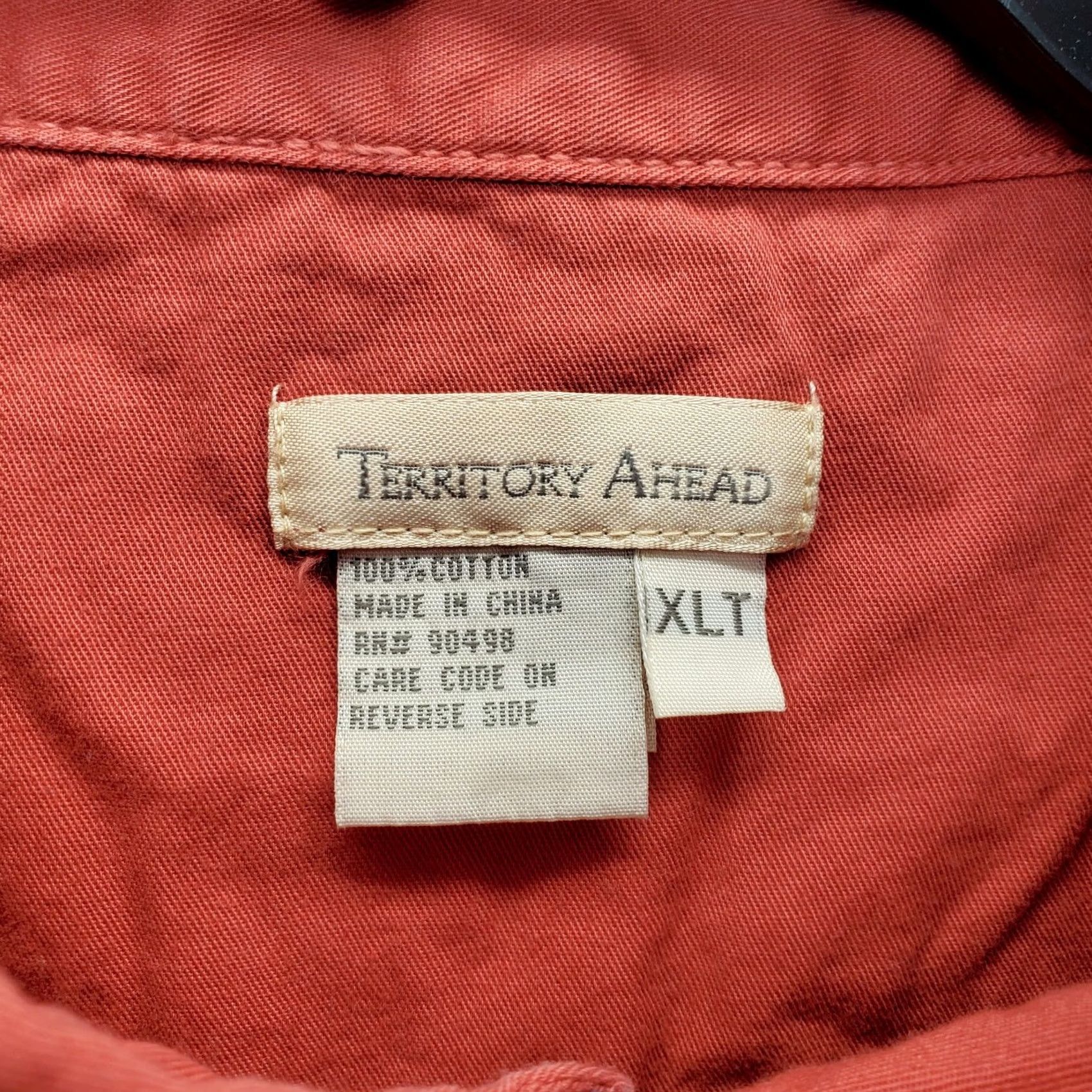 The Territory Ahead Territory Ahead Shirt Mens XLT Red Casual Long Sleeve Button-Down EUC Size US XL / EU 56 / 4 - 5 Thumbnail