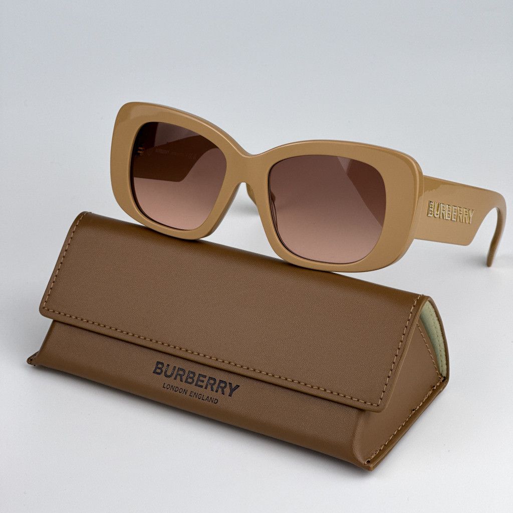 Burberry NEW Burberry BE4410 399013 Beige Pink Brown Women Sunglasses Size ONE SIZE - 8 Thumbnail