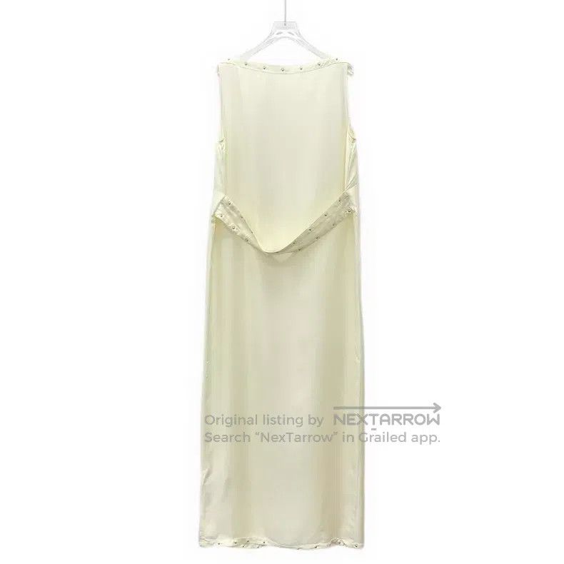 Hermes Hermes Off-white round neck sleeveless silk dress Size XS / US 0-2 / IT 36-38 - 2 Thumbnail