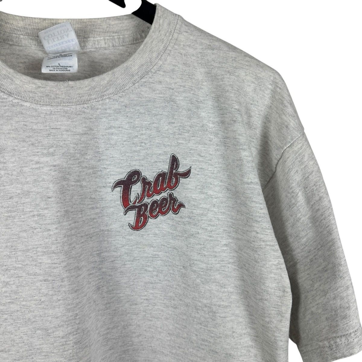 Vintage Vintage 90s Crab Beer Brewery Grey Promo Shirt Size US L / EU 52-54 / 3 - 3 Thumbnail