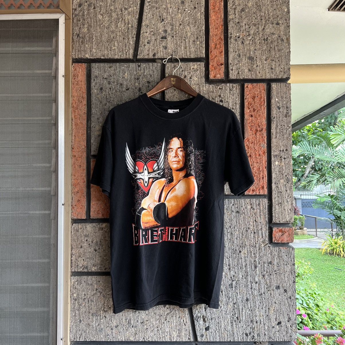 Vintage × WWE VTG ‘90s Bret Hart Wrestling Tee Shirt Stone Cold Undertaker Size US L / EU 52-54 / 3 - 2 Thumbnail