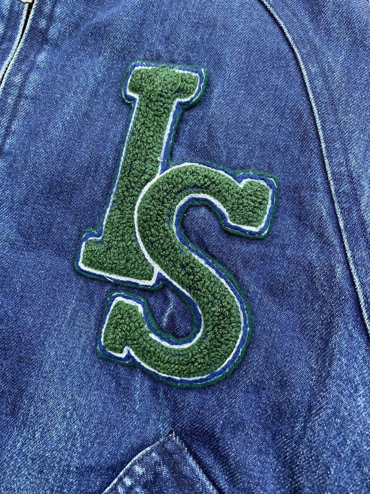 Issey Miyake × Tsumori Chisato IS Logo Patch Denim Bomber Jacket Size US M / EU 48-50 / 2 - 5 Thumbnail