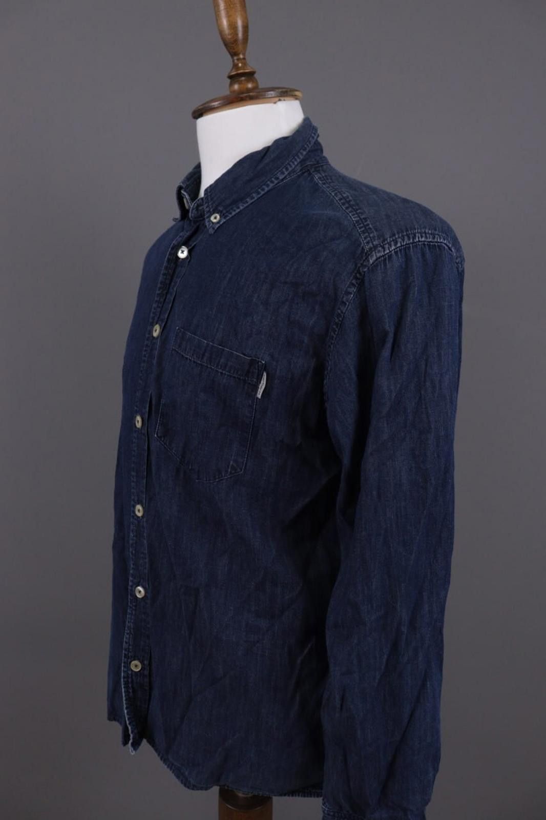 Carhartt Carhartt L/S Civil Shirt Blue Denim Overshirt Shir Sz L Size US L / EU 52-54 / 3 - 7 Thumbnail
