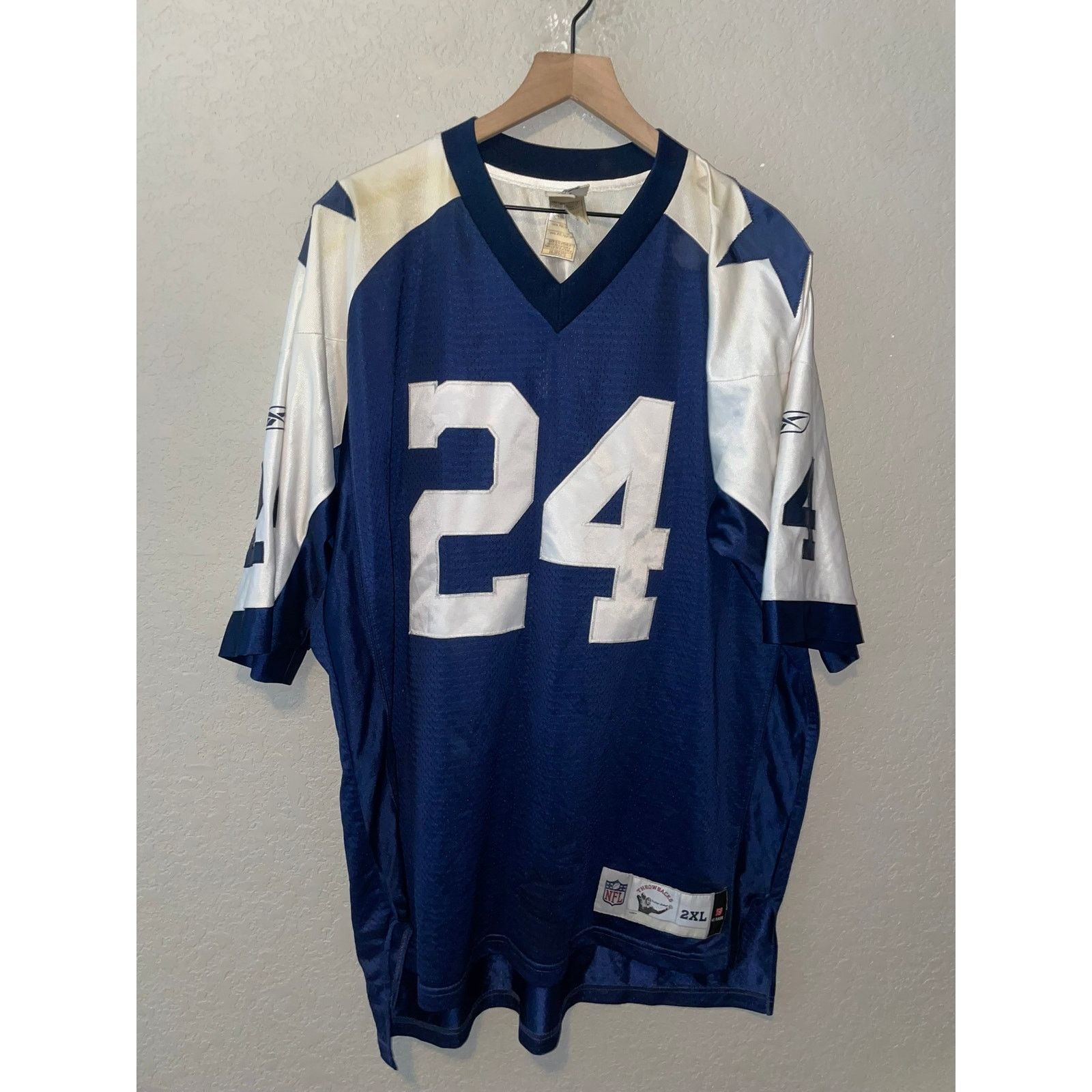 NFL Dallas Cowboys Throwbacks Jersey Marion Barber #24 NFL 2XL Size US XXL / EU 58 / 5 - 1 Thumbnail