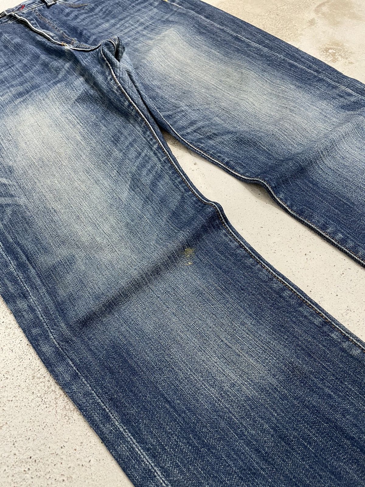 NANO universe × Number (N)ine Nano Universe Serge Denime Whiskering Denim Pants (AB24) Size US 33 - 6 Thumbnail