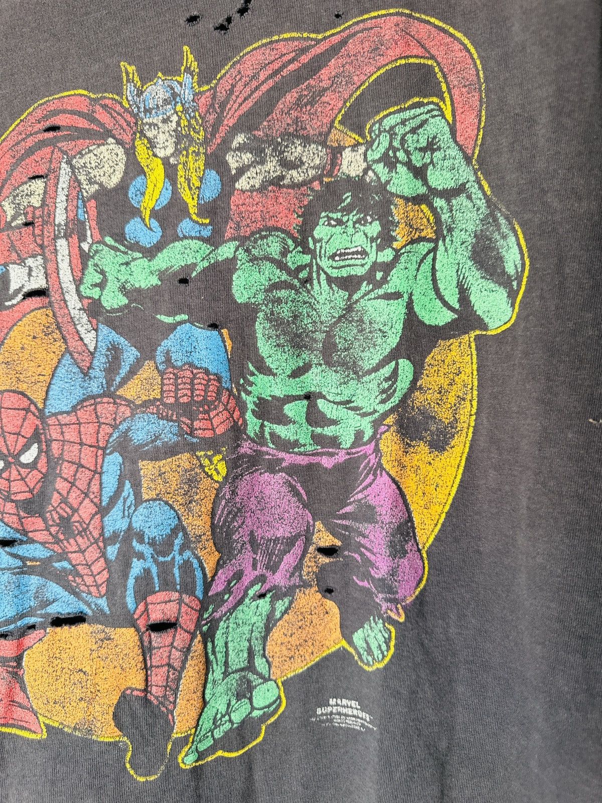 Marvel Comics Vintage 80s Marvel Super Heroes T Shirt Size XL THRASHED Size US XL / EU 56 / 4 - 3 Thumbnail