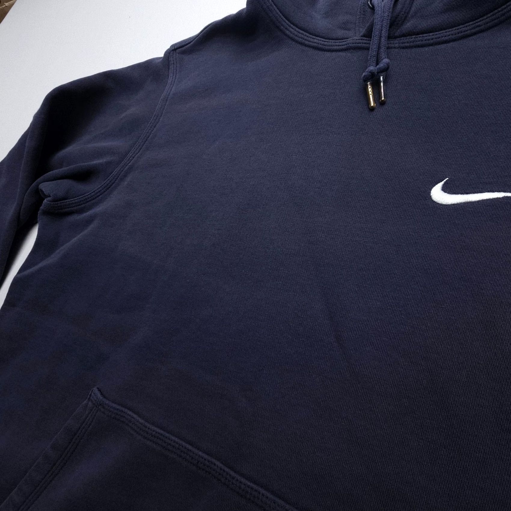 Nike Nike Club Fleece Hoodie Mens Large (Fits S / M) Navy Mini Swoosh Y2K Sportswear Size US L / EU 52-54 / 3 - 6 Thumbnail