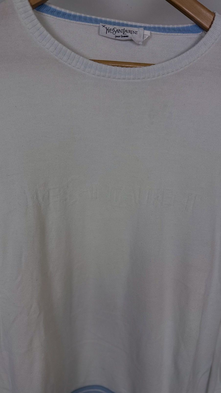 Yves Saint Laurent Yves Saint Laurent Vintage Front Logo Sweater Size US M / EU 48-50 / 2 - 4 Thumbnail
