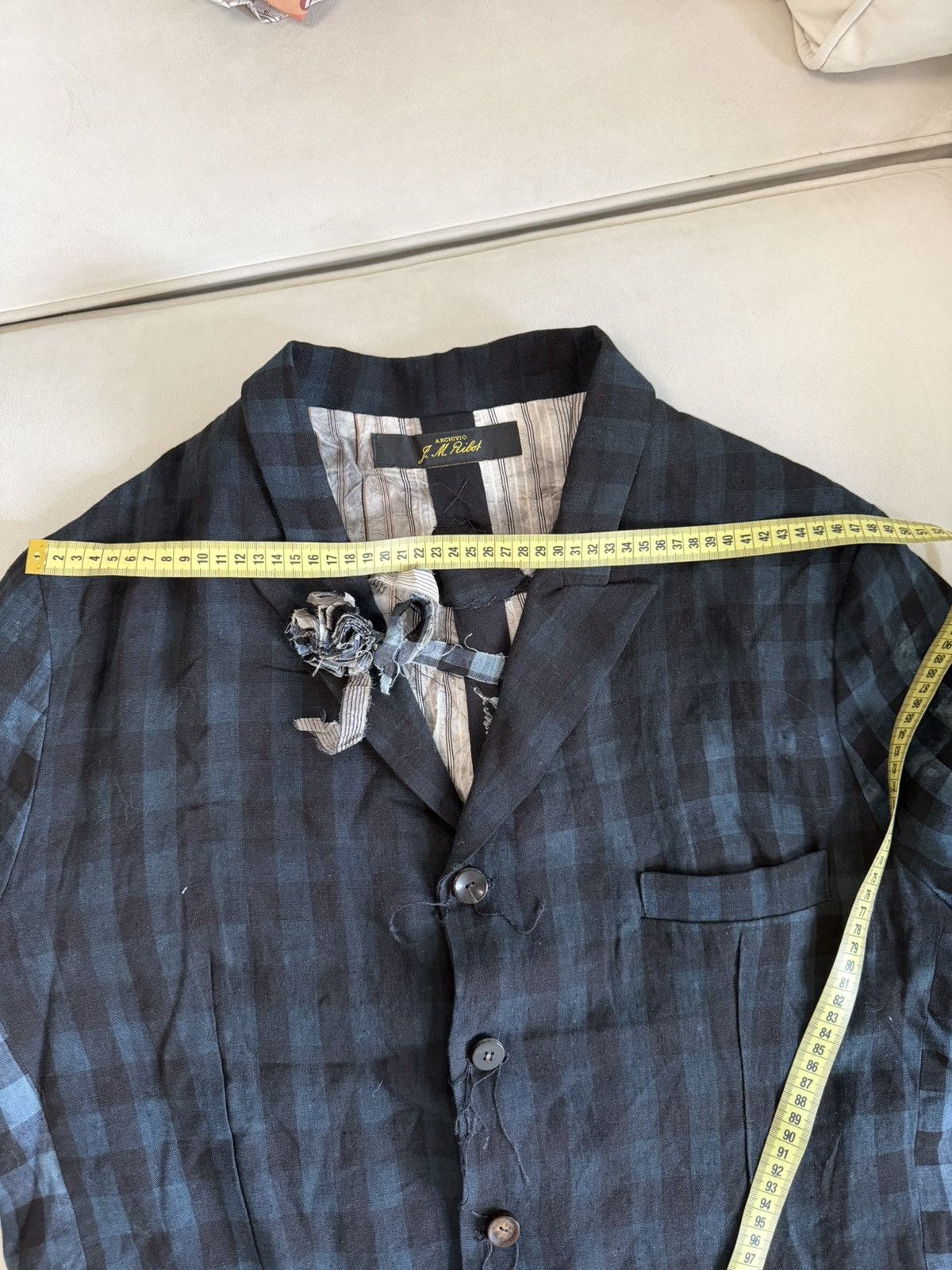 Archivio J.M. Ribot Archivio J. M. Ribot Men's Linen Blazer Size US L / EU 52-54 / 3 - 14 Thumbnail