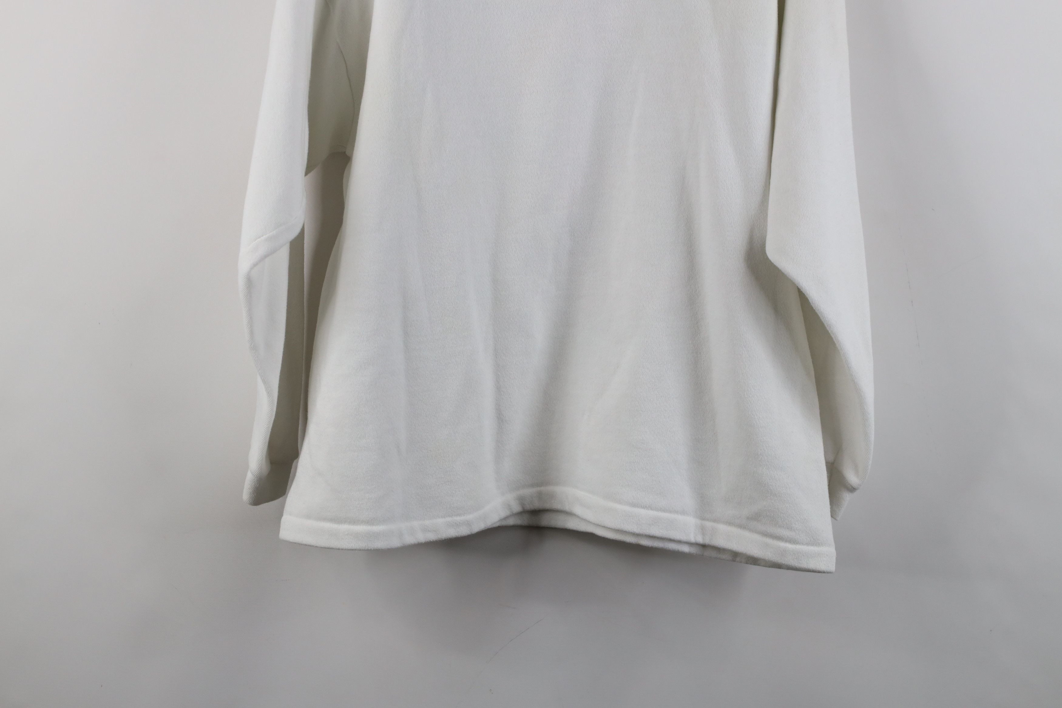 Guess × Vintage Vintage 80s Guess Rainbow Crewneck Sweatshirt White USA Size ONE SIZE - 15 Thumbnail