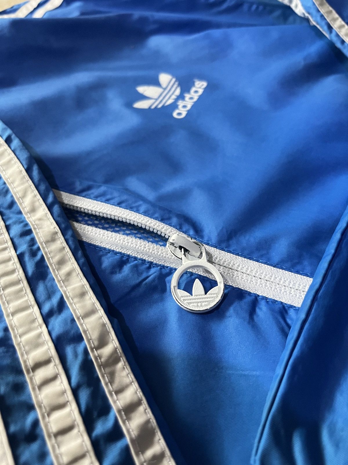Adidas Super Rare Vintage AdidasJacket Windbreaker Blue Shell Cal Size US XL / EU 56 / 4 - 9 Thumbnail