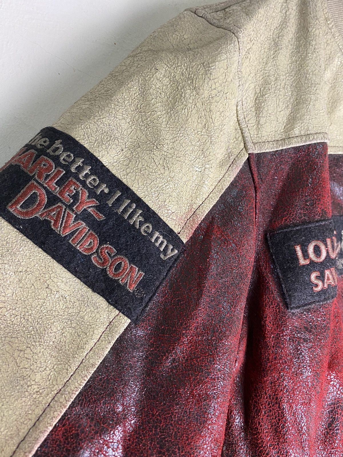 Harley Davidson Vtg Harley Davidson ‘Loud Pipes Save Lives’ Leather Jacket Size US M / EU 48-50 / 2 - 6 Thumbnail