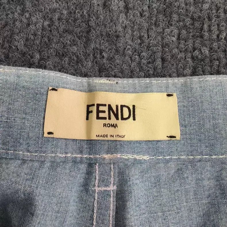 Fendi Fendi Double F lightweight wide-leg denim pants Size 26" / US 2 / IT 38 - 4 Thumbnail