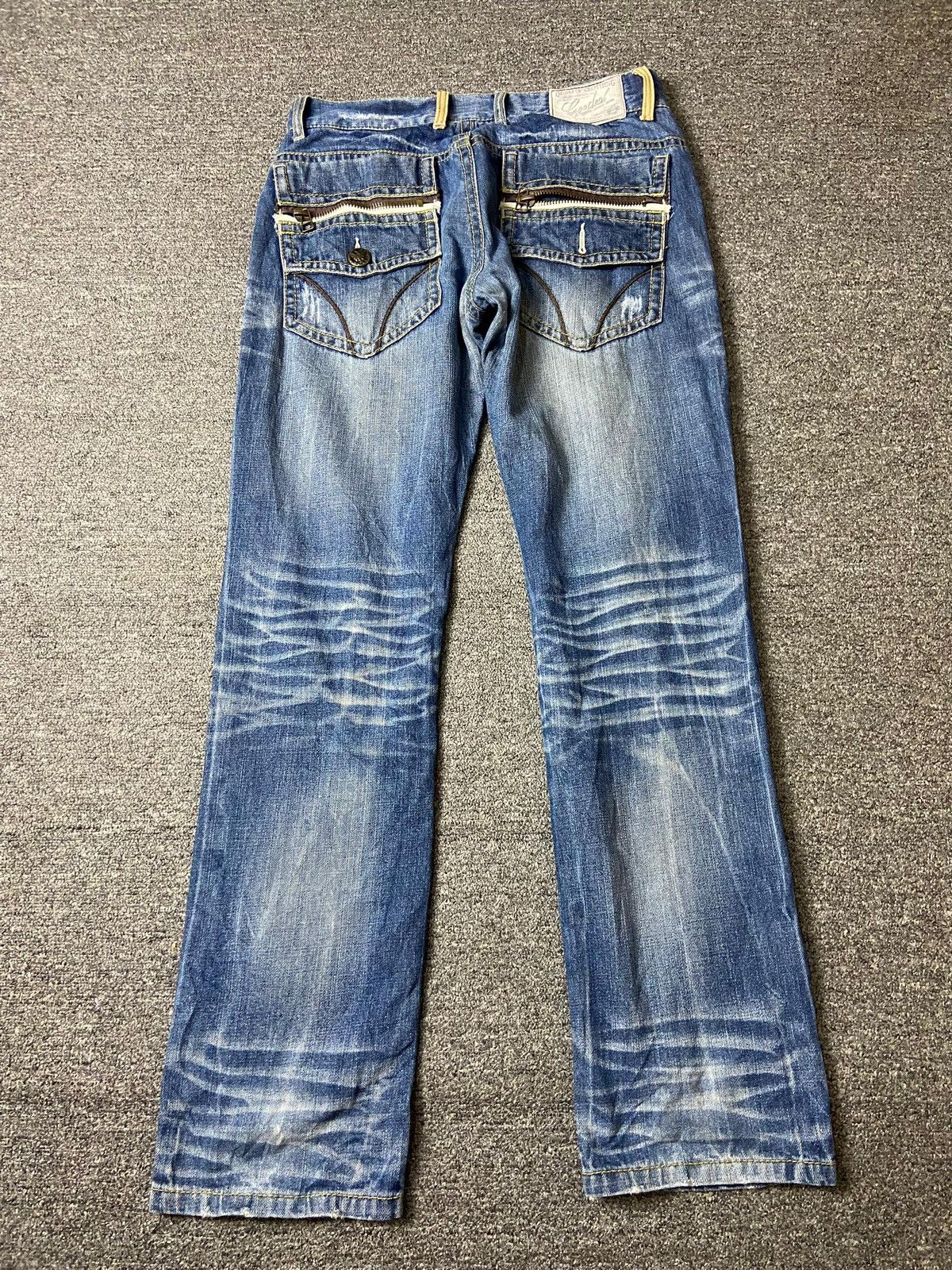 Japanese Brand GD GOODEAL Distressed Denim Jeans (149) Size US 32 / EU 48 - 2 Thumbnail