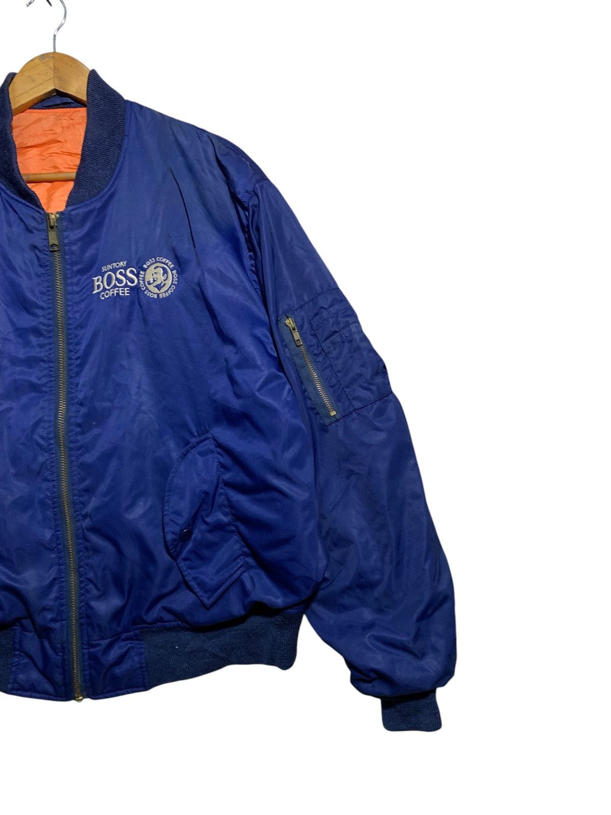 Japanese Brand 🔥BOSS SUNTORY COFFEE BOMBER JACKETS Size US L / EU 52-54 / 3 - 6 Thumbnail