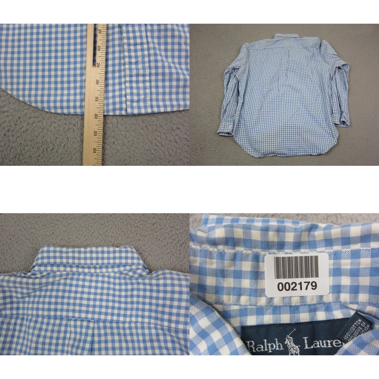 Ralph Lauren Ralph Lauren Shirt Mens XL Blue Yellow Pony Gingham Check Classic Button-Up Collared Long Sleeve Slim Fit Nature: Preppy Dad Style Size US XL / EU 56 / 4 - 9 Thumbnail