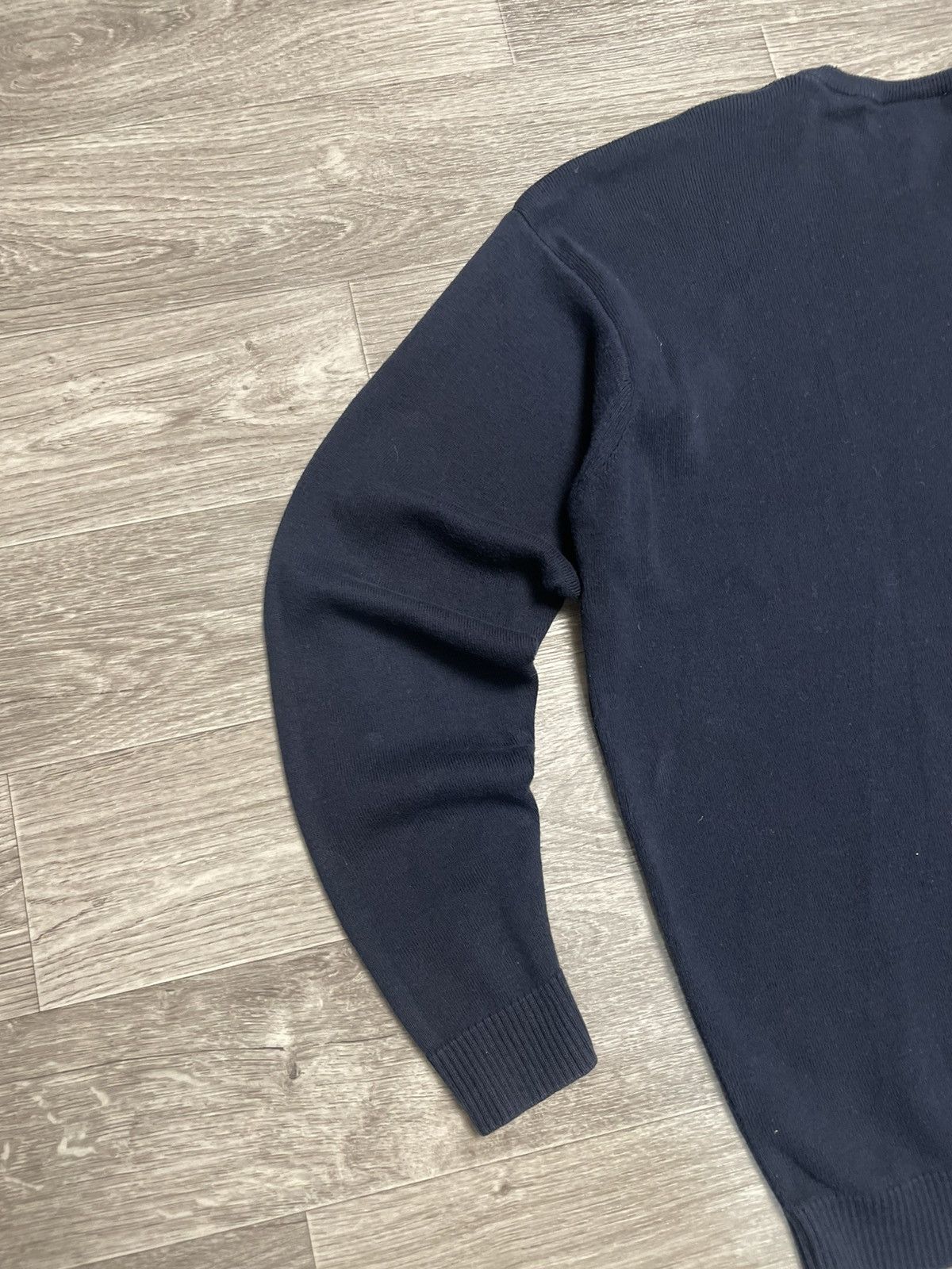 Lacoste Vintage Lacoste Navy Blue Cotton Sweater Size US L / EU 52-54 / 3 - 16 Thumbnail