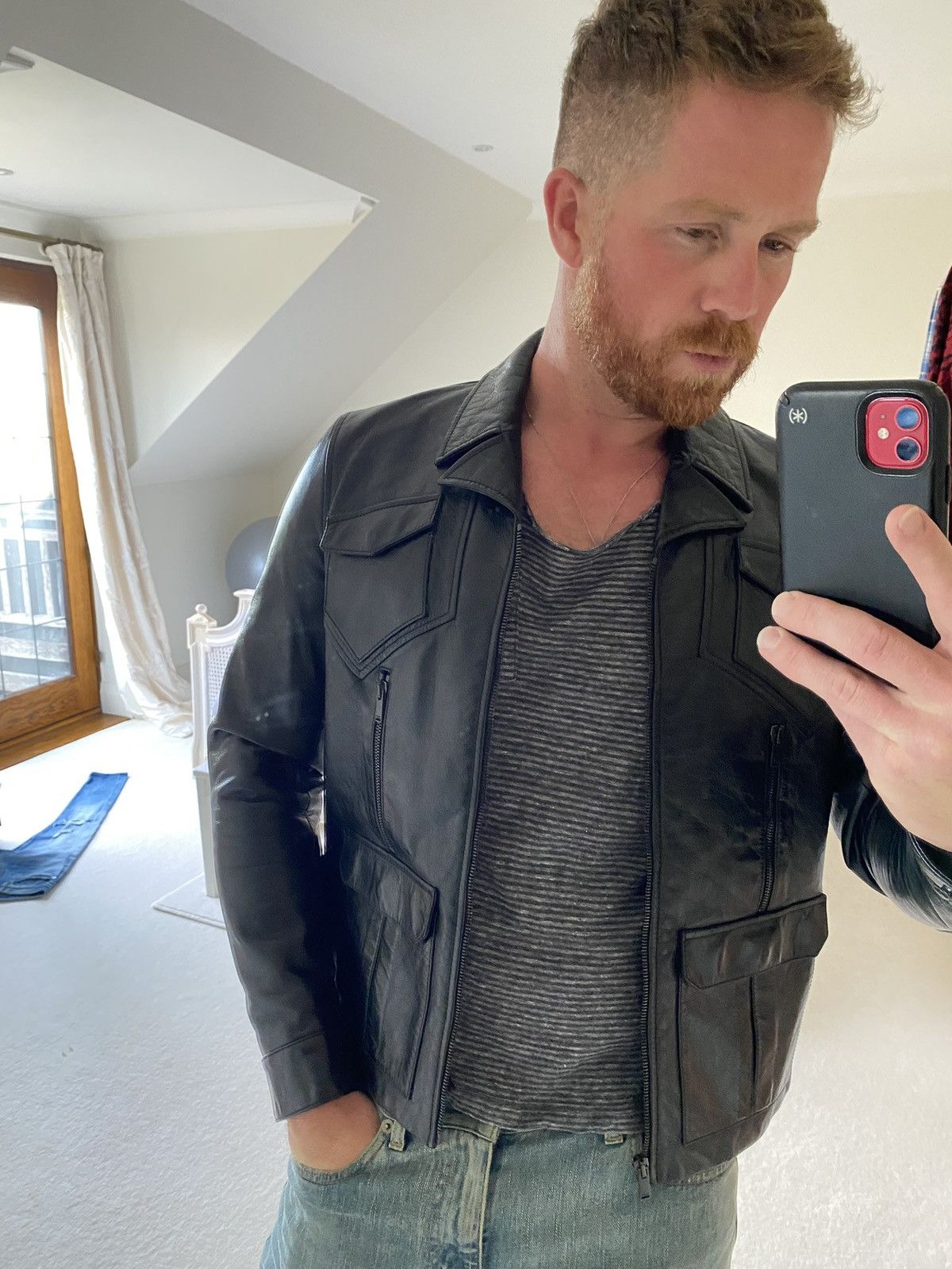 Saint Laurent Paris Saint Laurent Lenny Kravitz leather jacket iconic grail 50 Size US M / EU 48-50 / 2 - 19 Thumbnail