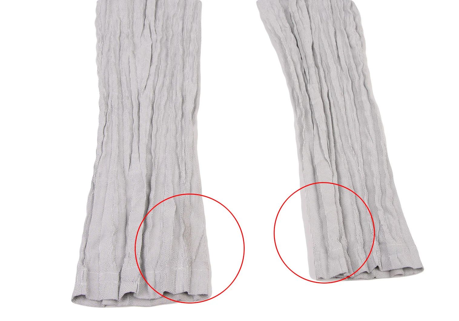 Issey Miyake Pleated Stripe Pants in Gray and White Size US 34 / EU 50 - 7 Thumbnail