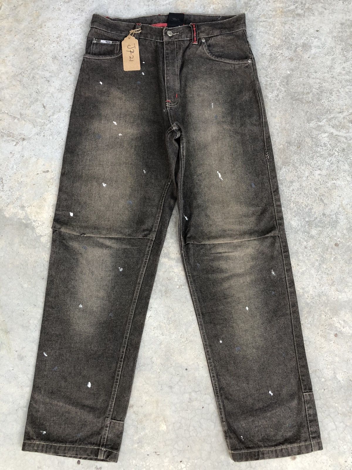 Vintage Baggy Jeans Vans Distressed Jeans Hip Hop Carpenter Size US 32 / EU 48 - 1 Thumbnail
