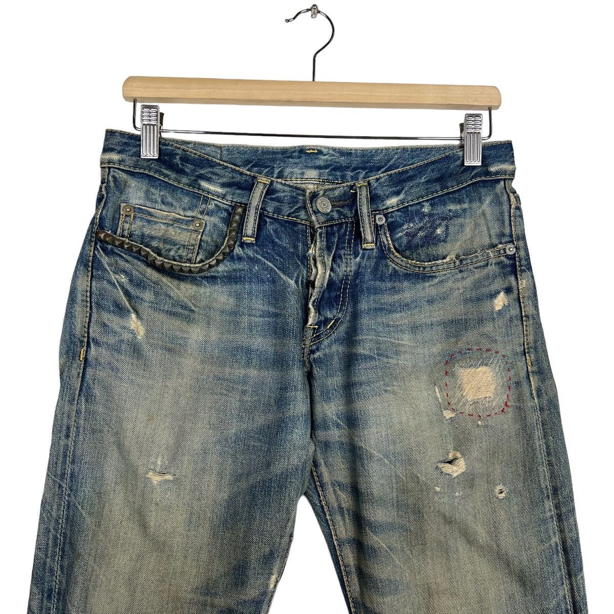 Hysteric Glamour 🔥 VINTAGE HYSTERIC GLAMOUR BROKEN DYED DISTRESSED SLIM FIT Size US 29 - 3 Thumbnail