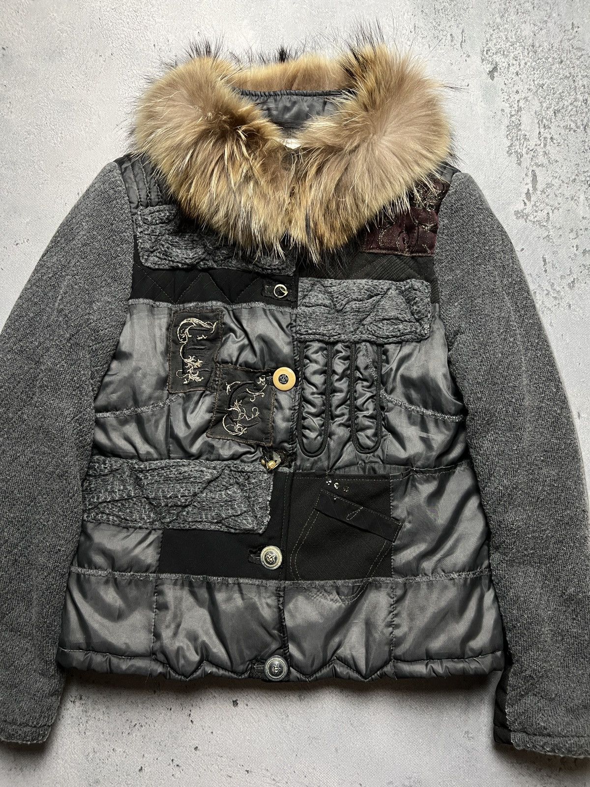 Elisa Cavaletti Elisa Cavaletti Made in Italy Premium Patchwork Jacket y2k Size M / US 6-8 / IT 42-44 - 6 Thumbnail