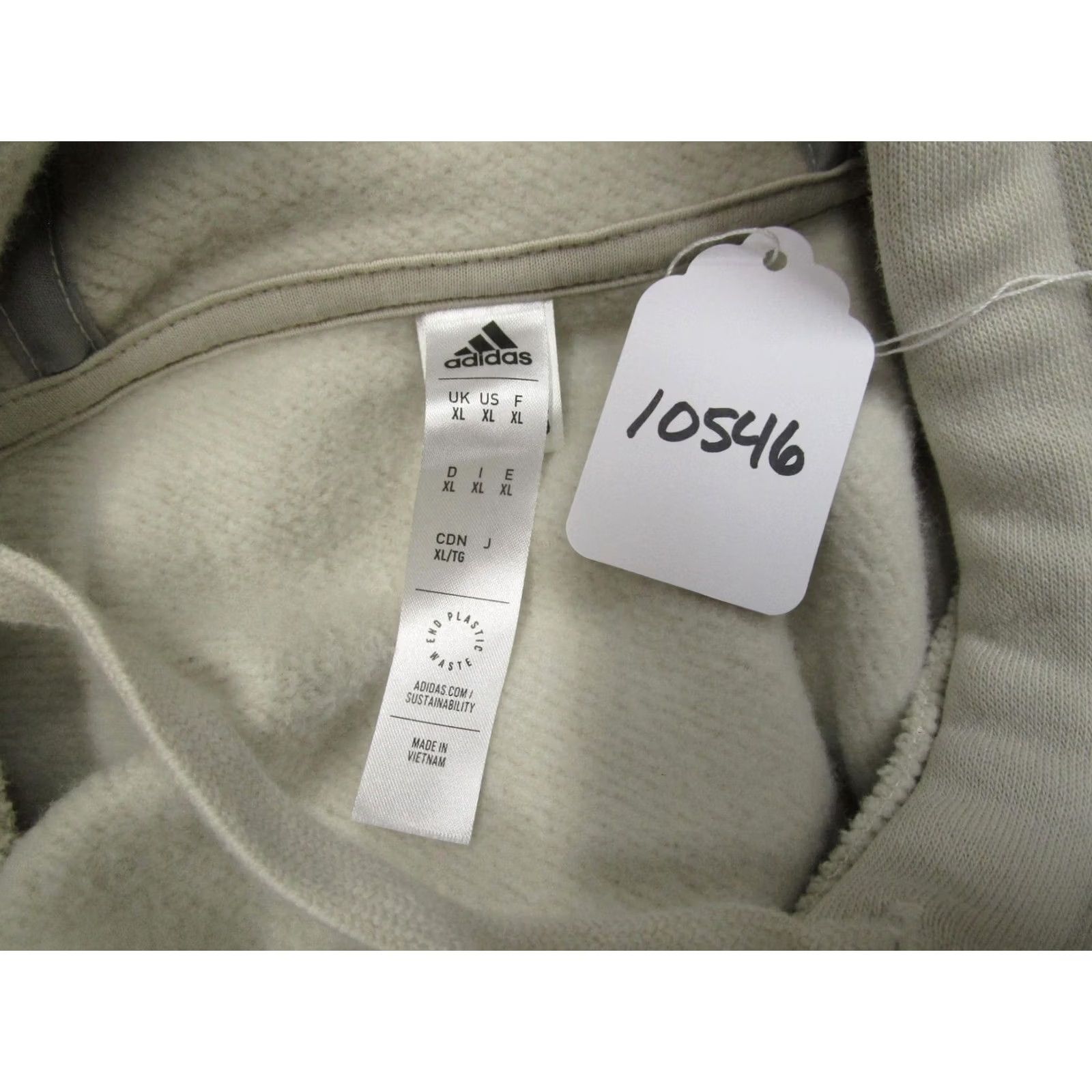 Adidas Adidas Hoodie Men XL Beige Green Colorblock Fleece Sweatshirt Pullover Outdoor Size US XL / EU 56 / 4 - 7 Thumbnail