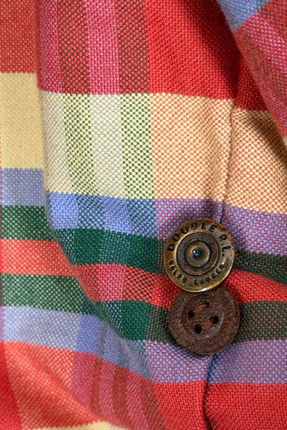 RRL Ralph Lauren Early Double RL Triple Star Madras Lined Western Waistcoat Size US L / EU 52-54 / 3 - 22 Thumbnail
