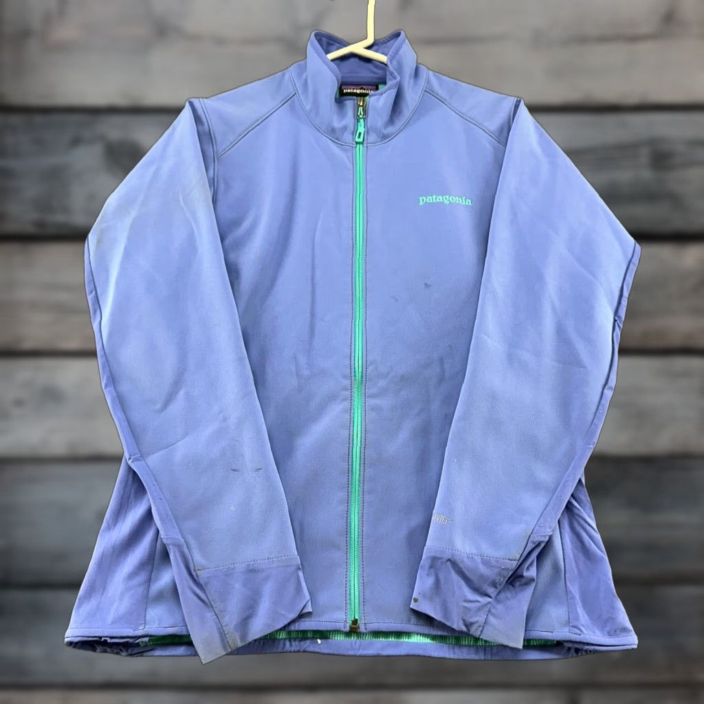 Patagonia Patagonia Jacket Womens M Purple Green Lavender Lined Adze Hybrid Polartec Softshell Zip Full Zip Quilted Logo Pat ego Adze 90s Outdoor Womens Jacket Size M / US 6-8 / IT 42-44 - 1 Thumbnail