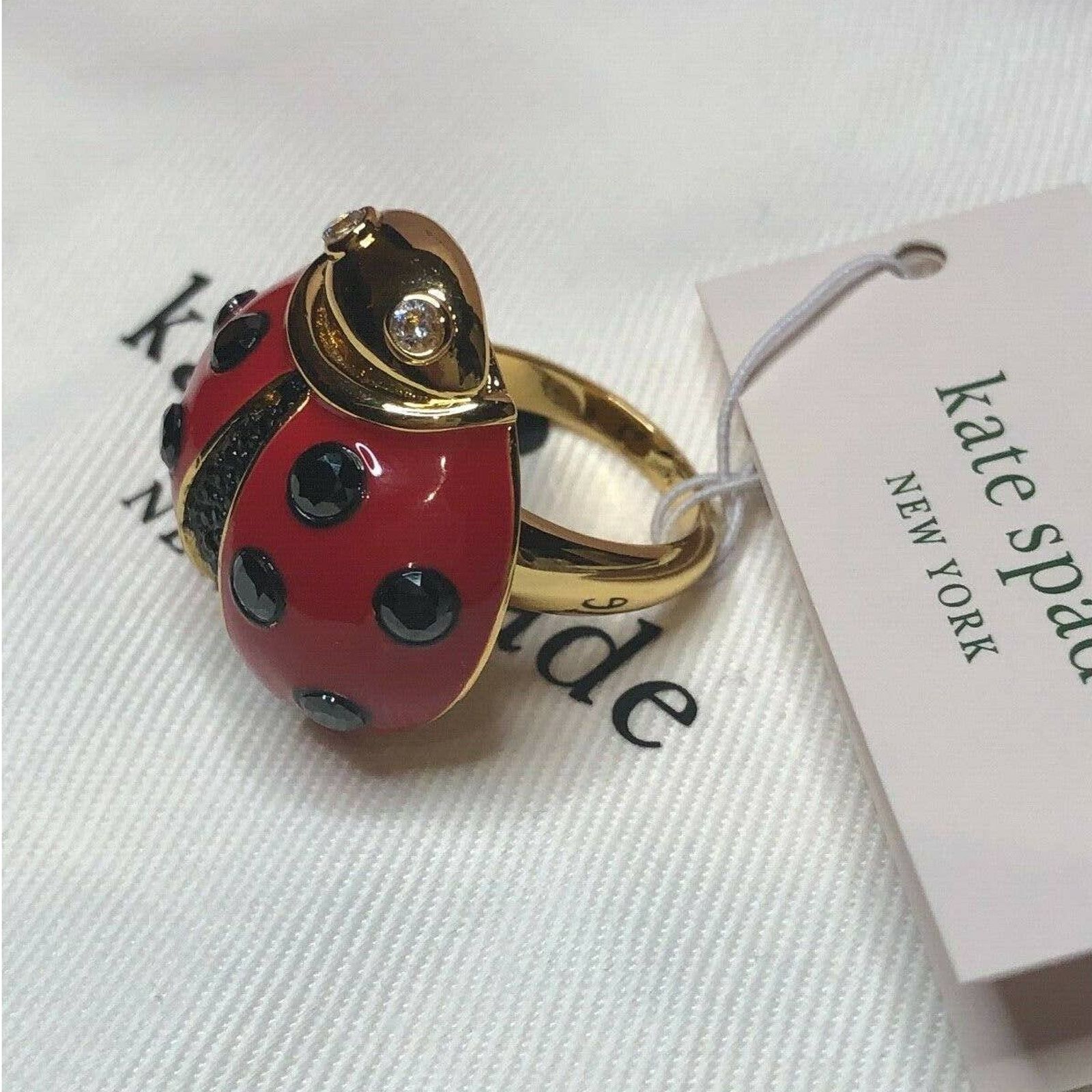 Kate Spade Kate Spade Ladybug Ring Gold Tone Size 6 Size ONE SIZE - 7 Thumbnail