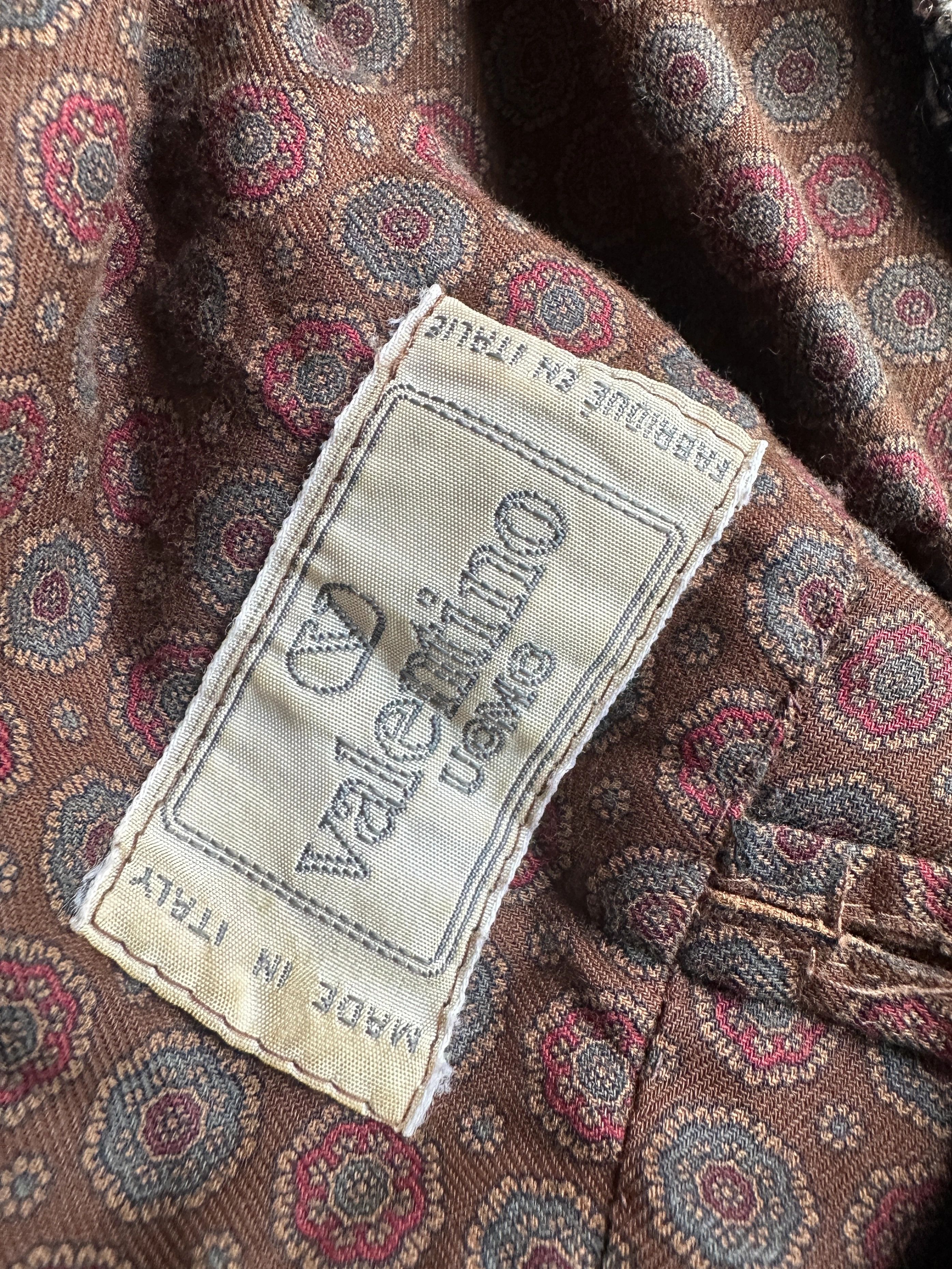 Valentino VALENTINO 1980s BOXY FIT SHAWL COLLAR PLAID JACKET Size US L / EU 52-54 / 3 - 7 Thumbnail
