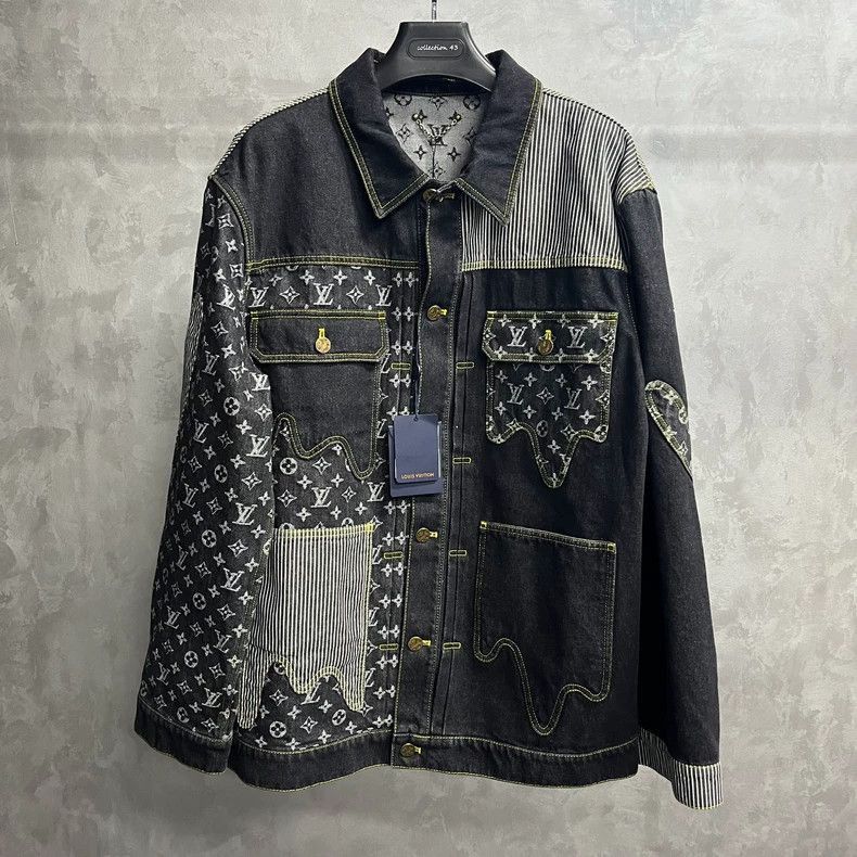Louis Vuitton Louis Vuitton Black Denim Work Jacket-2506 Size US L / EU 52-54 / 3 - 1 Thumbnail